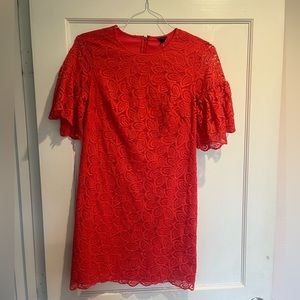 Ann Taylor coral/red dress
